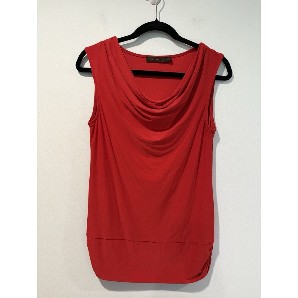 The Limited Top Womens XS Red Stretch Minimal Travel Lightweight Work Career